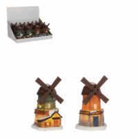 Luville Collectables Windmill 2 assorted display BO - l10xw9,5xh17,5cm