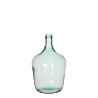 Mica Decorations Diego Fles Vaas - H30 x 18 cm - Gerecycled Glas - Transparant