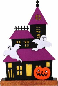 halloween figuur met led 32 cm huis