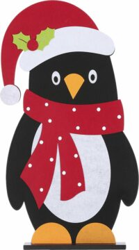 House of Seasons X-mas kerst pinguin vilt - 46.5*27.5*6cm